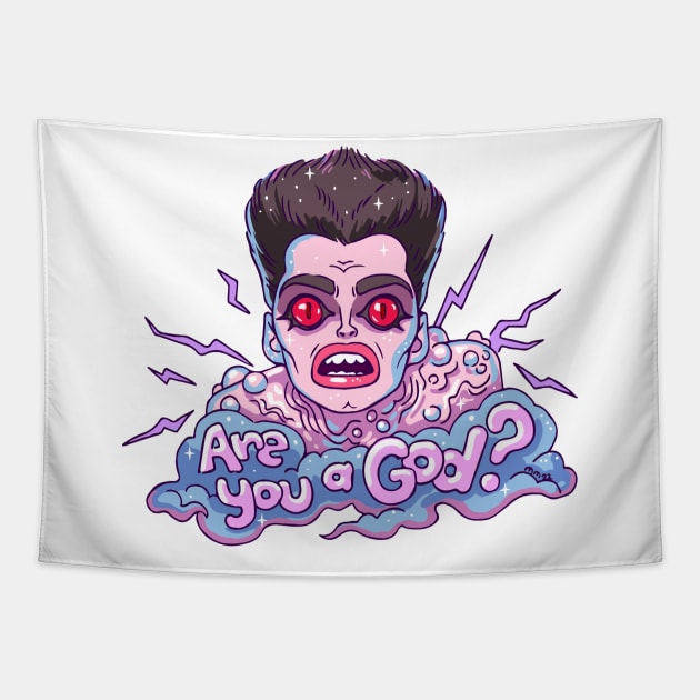 Are You a God? Tapestry by Marianne Martin