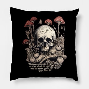 Life from Death - Edgar Allan Poe Pillow