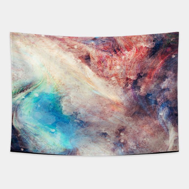 Space Galaxy, Art Watercolor Painting Tapestry by potch94