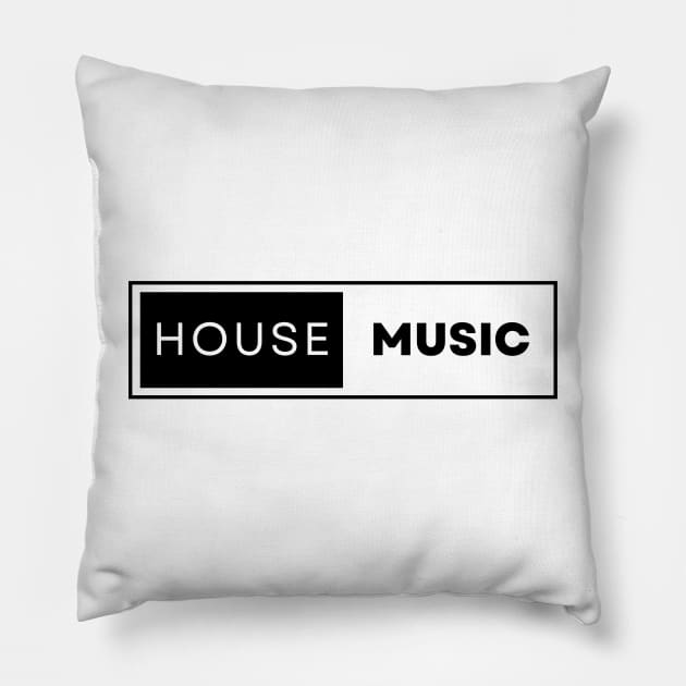 House Music Pillow by Vox Apparel