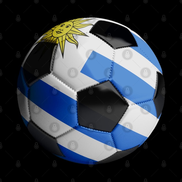Uruguay Soccer Ball by reapolo