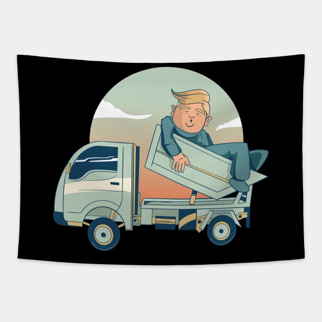 Joe biden 2020 - Dumptruck Trump Loser Tapestry by Kali Space