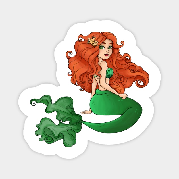 Irish Mermaid Magnet by Twkirky
