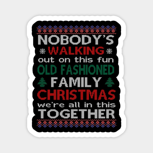 Christmas Vacation Family Magnet by Bagshaw Gravity