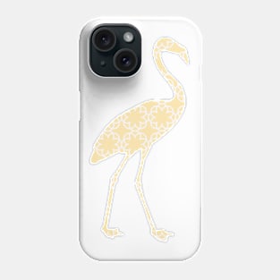 Flamingo Silhouette with Pattern Phone Case