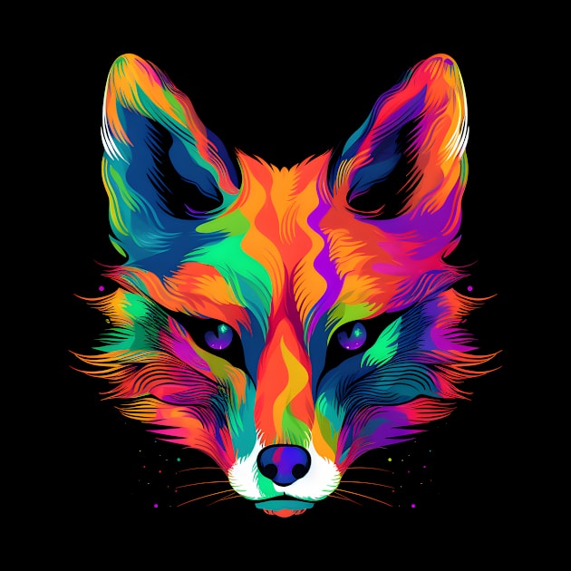 Neon Fox by Everythingiscute