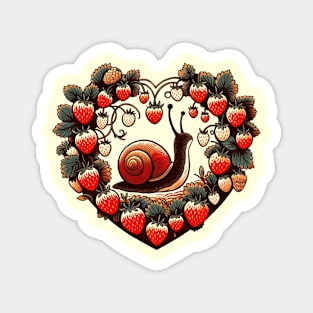 Strawberry Snail Magnet