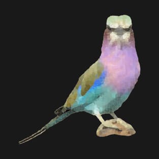 Lilac breasted Roller / Polygon - Bird in Africa T-Shirt