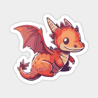 Red kawaii dragon Magnet