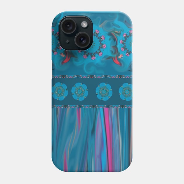 Psychedelic Blues Phone Case by deb schlier