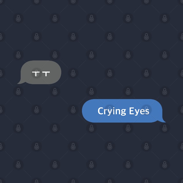 Korean Slang Chat Word ㅜㅜ Meanings - Crying Eyes by SIMKUNG