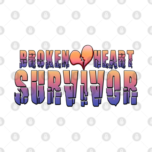 Broken Heart Survivor Peach by Shawnsonart