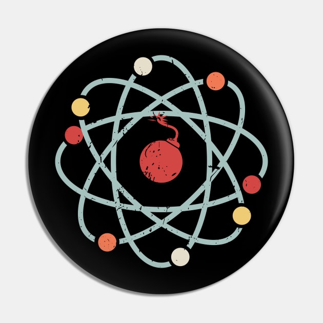 Retro AtomBomb Pin by CandD