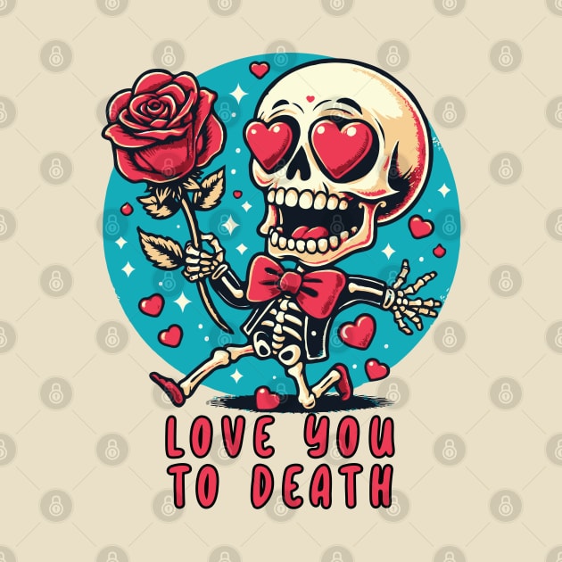 Love You To Death // Funny Skeleton V2 by Trendsdk