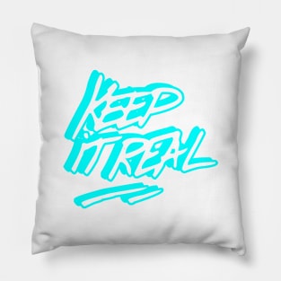 Keep it real graffiti tag Pillow