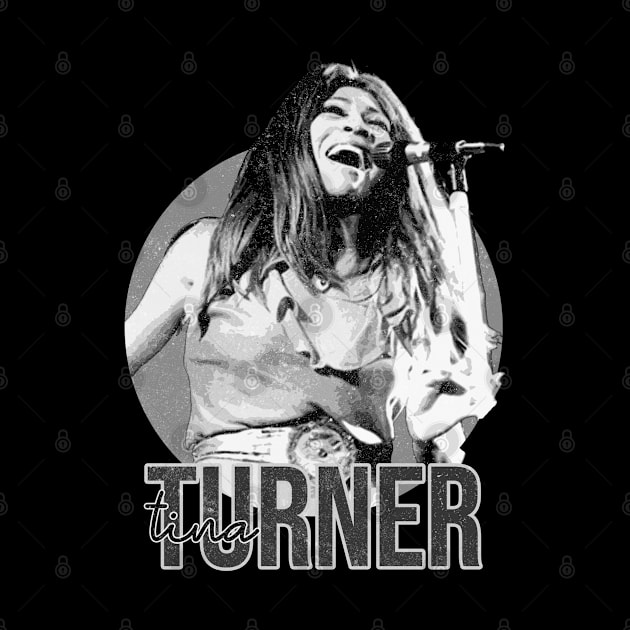 tina turner black and white by NelsonPR