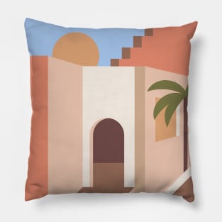 Boho travel art. Egypt #1 Pillow