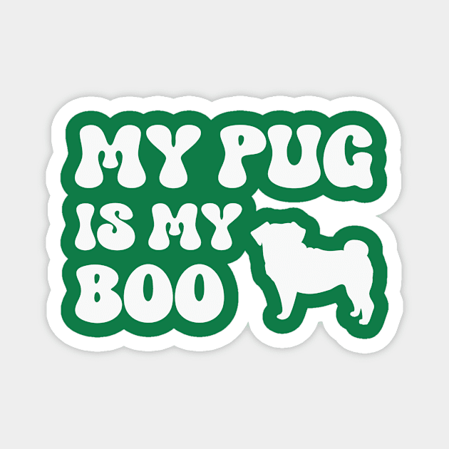 Pug Halloween Magnet by RefinedApparelLTD