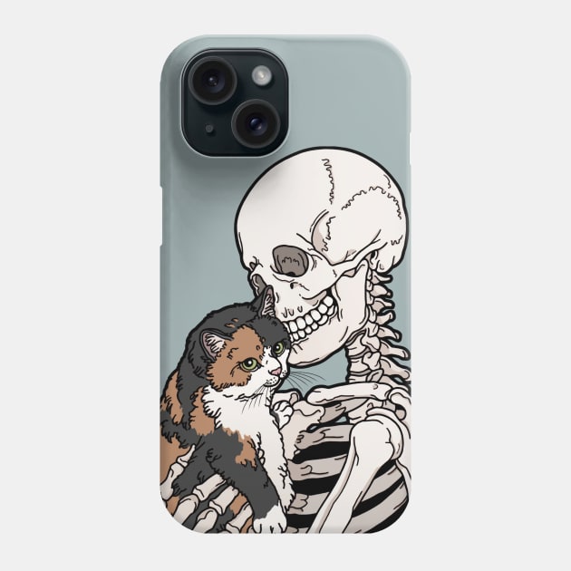 Calico Cat Friend Phone Case by tiina menzel