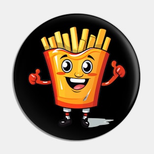 kawaii french fries T-Shirt cute potatofood Pin