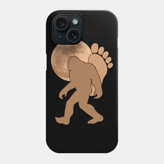 Bigfoot Moon Phone Case by Tesszero