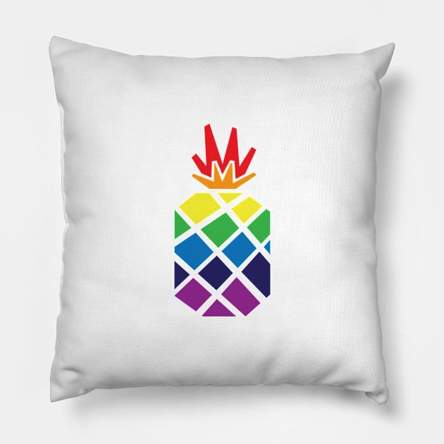 Pride Pineapple Pillow by tvd