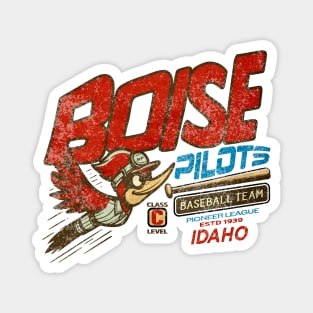 Defunct Boise Pilots baseball team Idaho 1939 Distressed Magnet