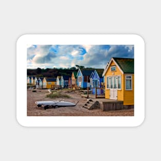 Beach Huts Hengistbury Head Dorset England UK Magnet