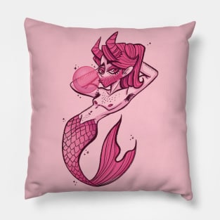 He Capricorn pink Pillow