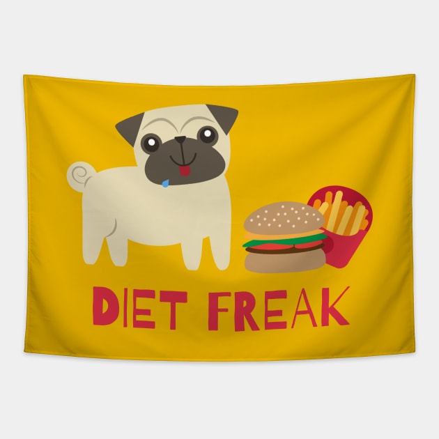 I'M A DIET FREAK Tapestry by Movielovermax