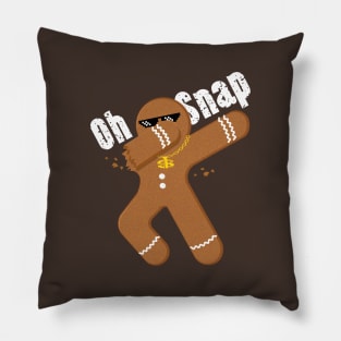 Oh snap cool gingerbread Pillow