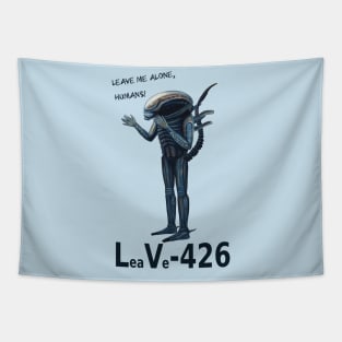 Xenomorph Print: LeaVe-426 Tapestry