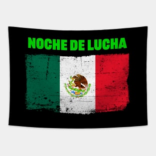 Mexican Flag Fight Night Fans Tapestry