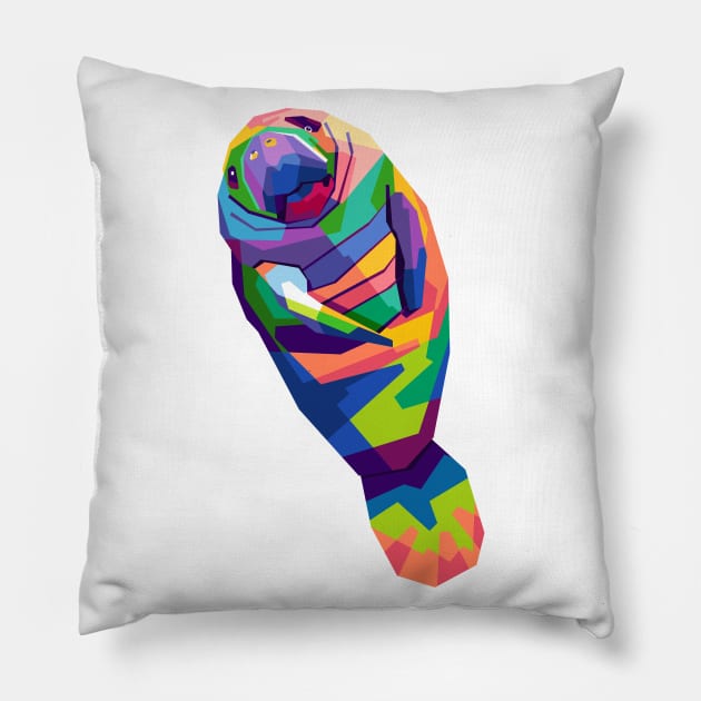 MANATEE Pillow by WPAP 