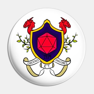 Dungeons and Dragons Crest Pin