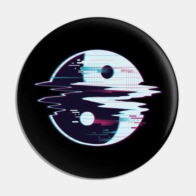 Ying Yang Glitch Pin by Noveldesigns