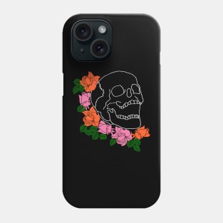 Skull and Roses Phone Case