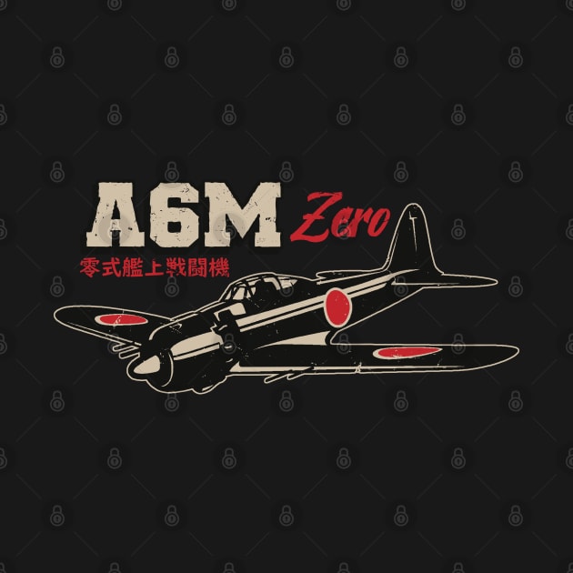 A6M Zero | World War 2 Japanese Plane Vintage by Distant War