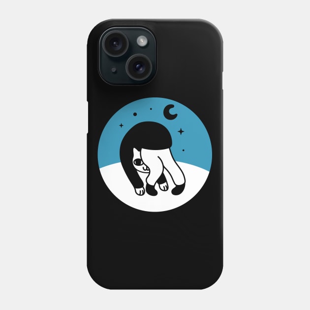 Cat Art Design Illustration Phone Case by Strymon Art