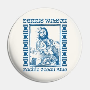 Pacific Ocean Blue / Original Vintage Style Design Pin