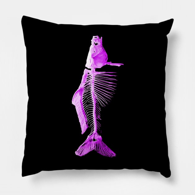 Fish Purple Pillow by RaphaelWolf