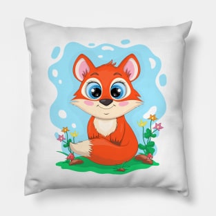 Little cartoon FOX. Pillow