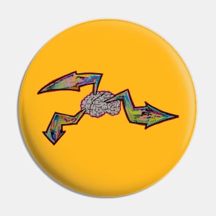 ADHD Brain Pin