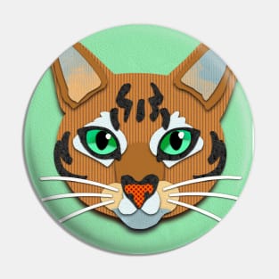 Paper Cut Cats Series! Tiger Pin