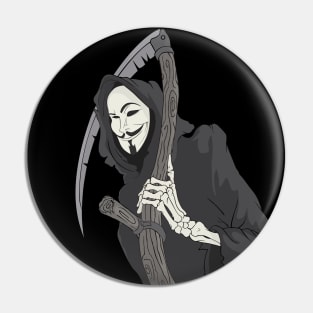 Guy Fawkes Reaper Pin