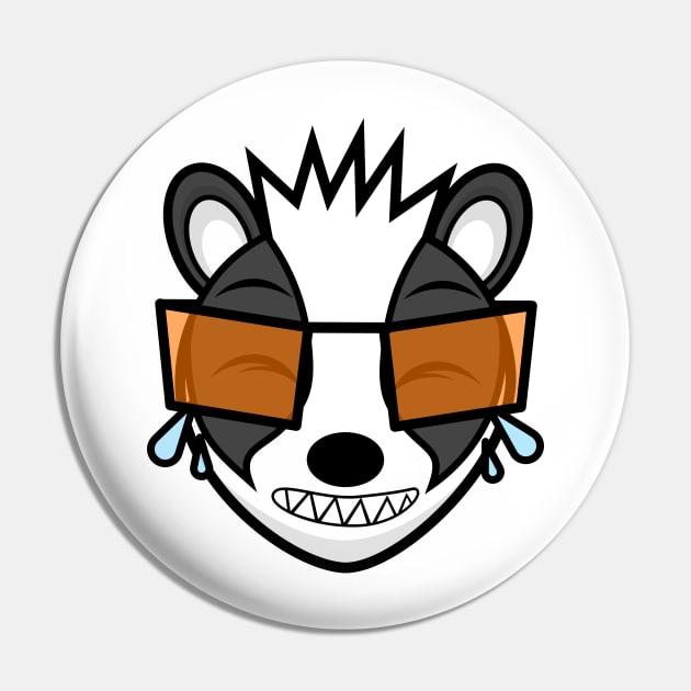 Laughing Badger Æmber Pin by MOULE