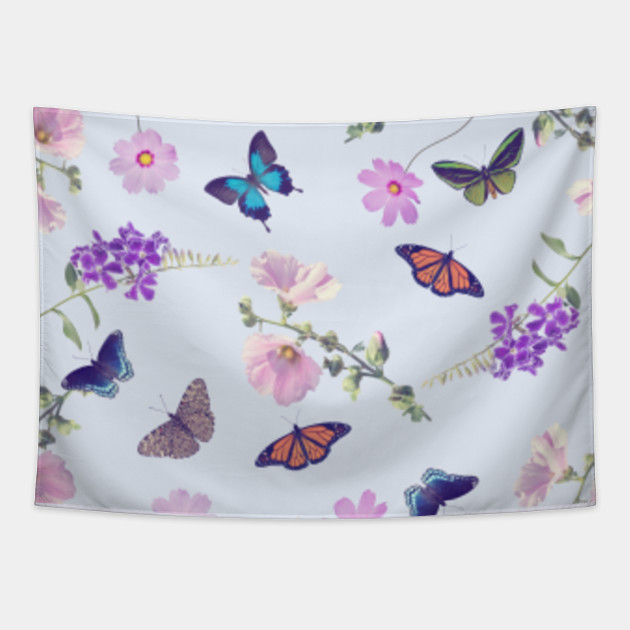 Cute Backgrounds Aesthetic Flowers Butterfly Summer Design Flowers And Butterflies Tapestry Teepublic You might not pay attention to it, but a great desktop wallpaper can make a difference in your daily routine. cute backgrounds aesthetic flowers butterfly summer design
