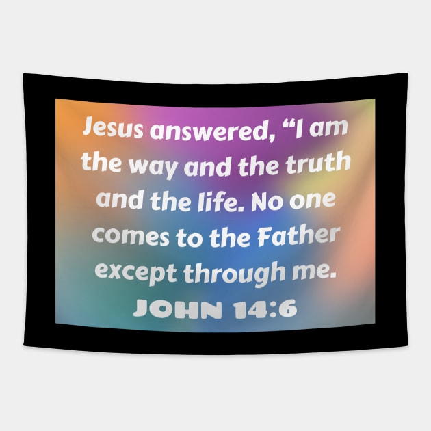 Bible Verse John 14:6 Tapestry by Prayingwarrior