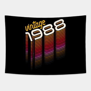 Vintage Made in 1988 ))(( Retro Birthday Year Gift Tapestry