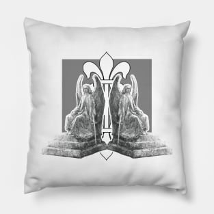 Throne of Judge Angel and Fate of Mortals Pillow